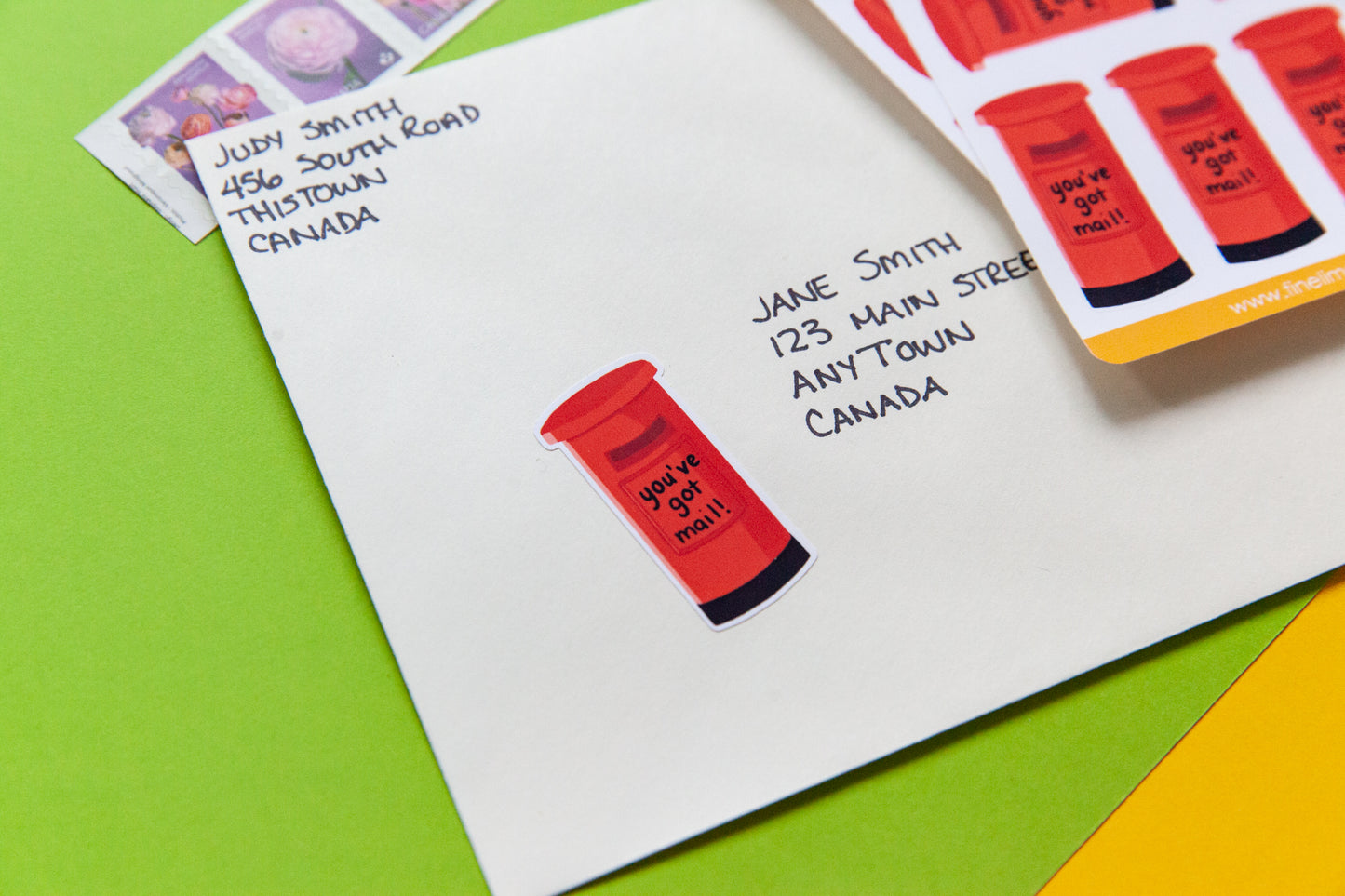 Snail Mail Post Box Sticker Sheet