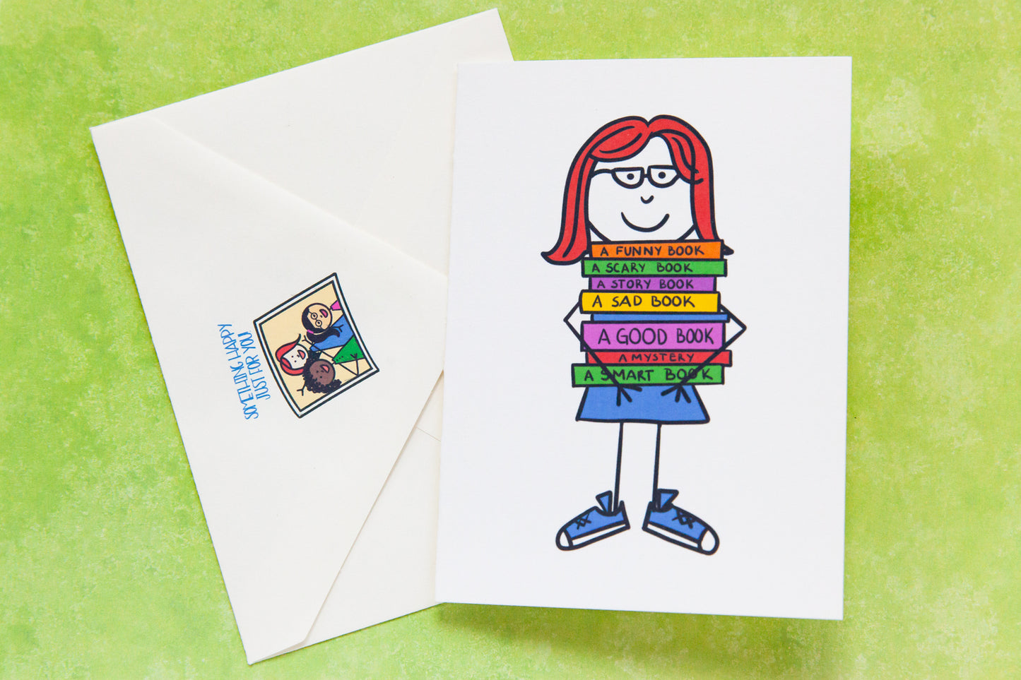 Book Lover's Card - Miss Doodle