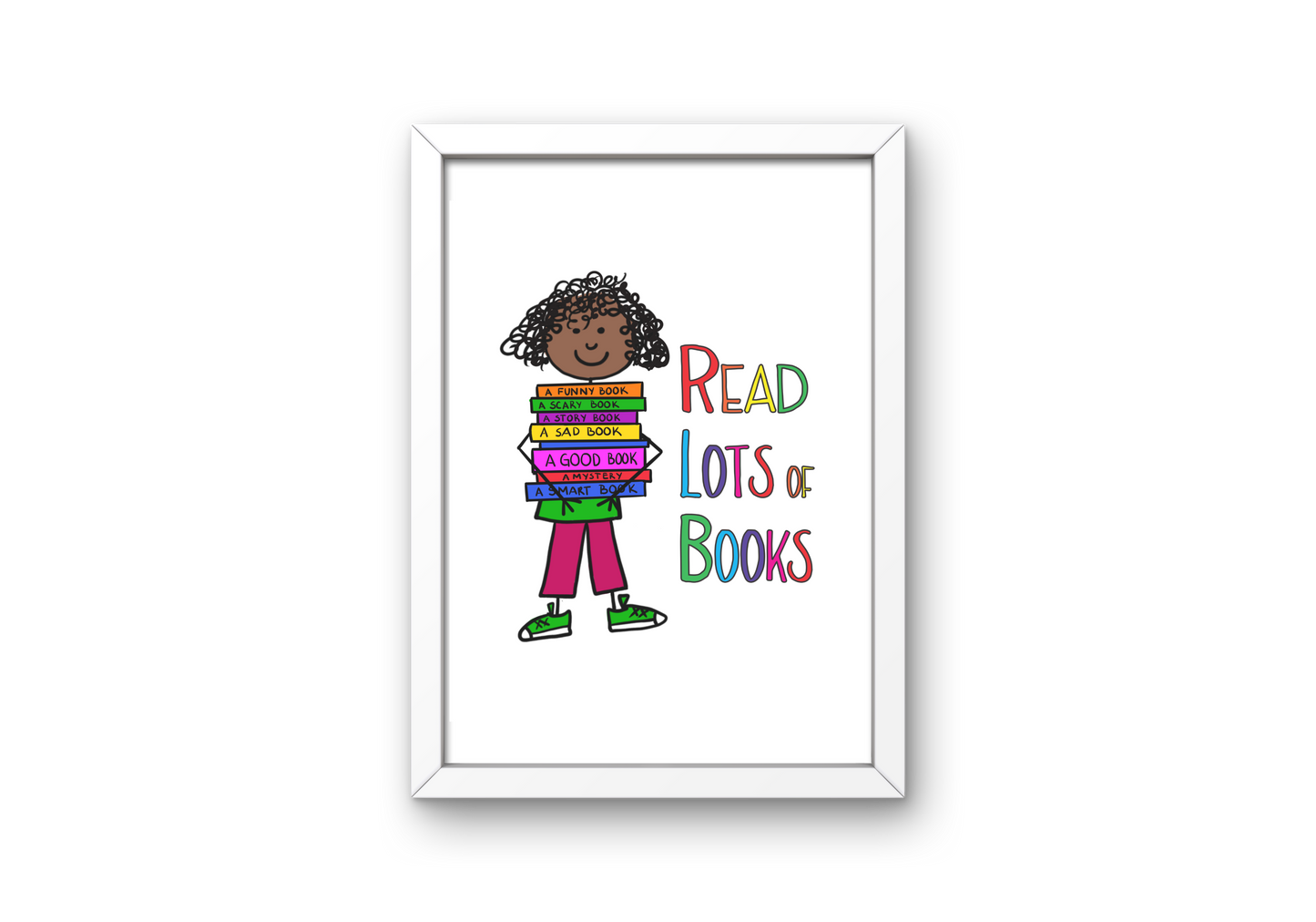 Miss Cordelia Read More Books! Art Print