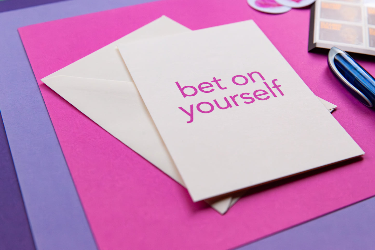 Bet On Yourself Affirmation Card