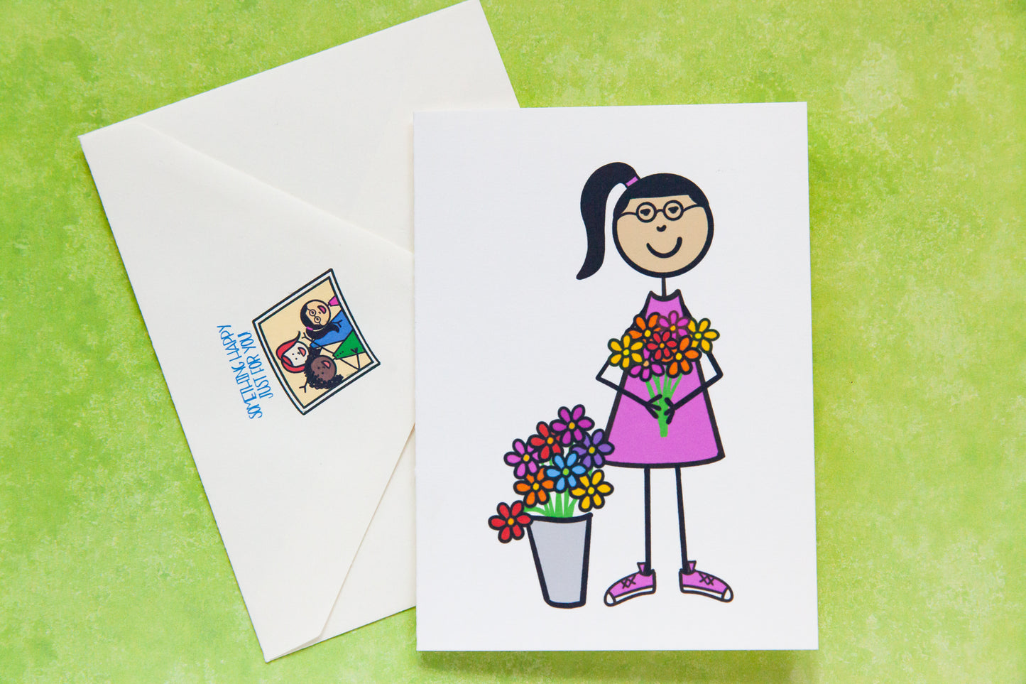 Flowers For You Card - Miss Amelia