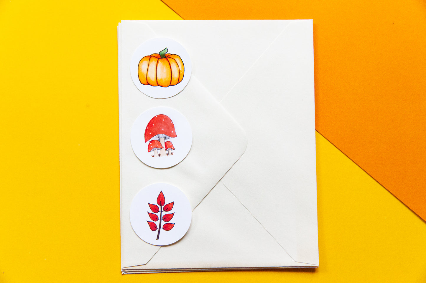 Blank Fall Notecard Set - 3 Cards