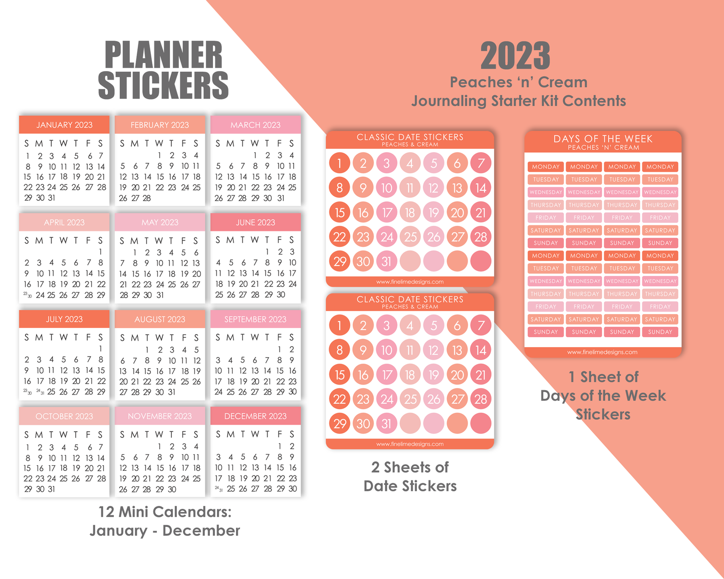 2023 Planner Starter Kit - Pastels