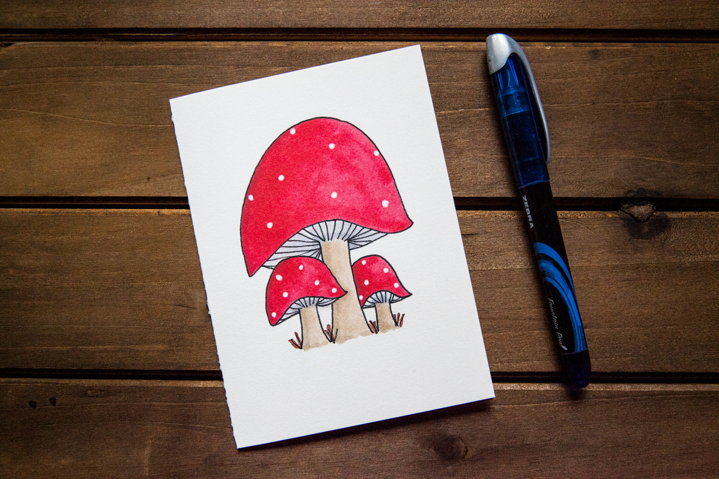 Mushroom Trio Card