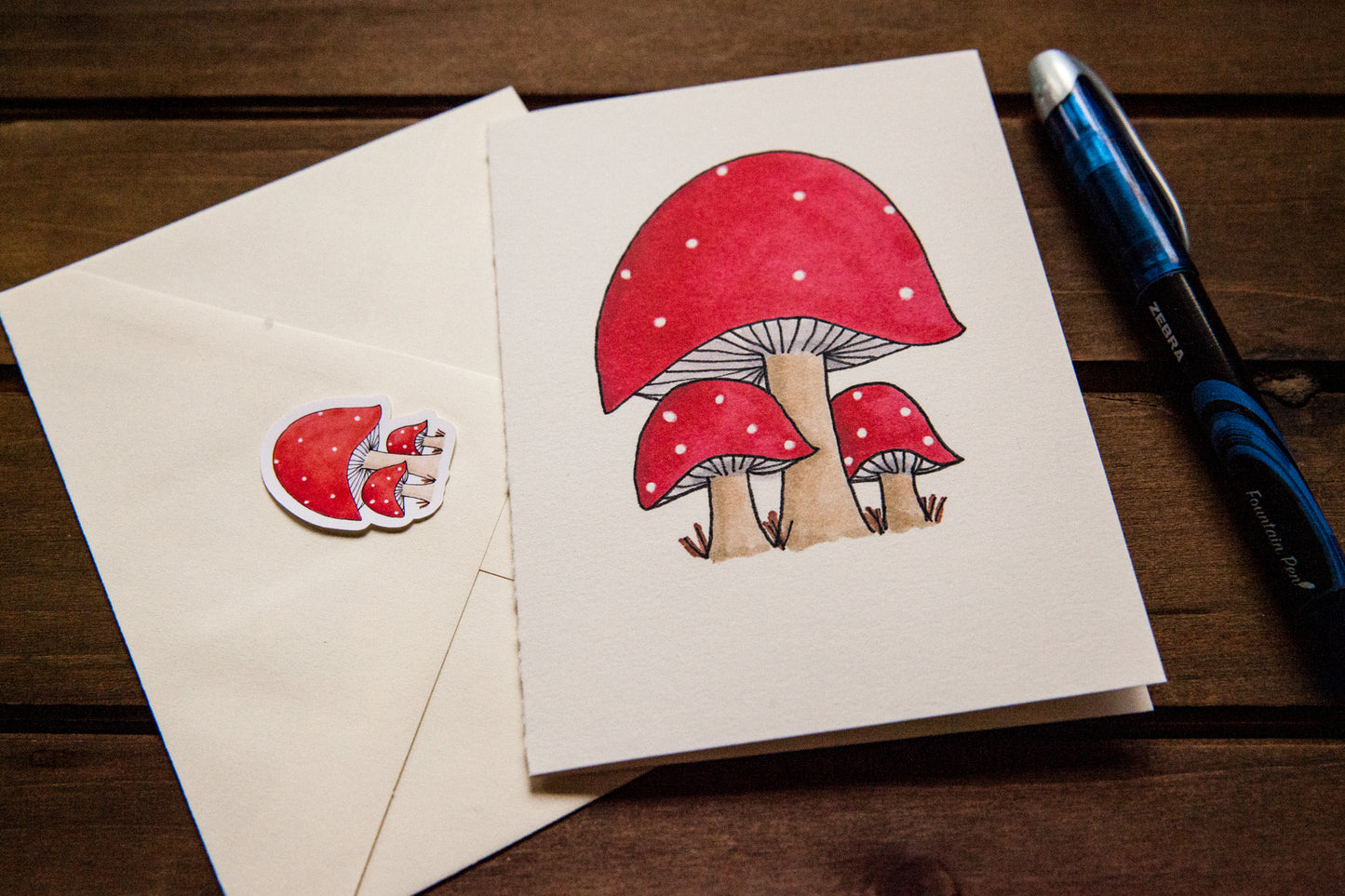 Mushroom Trio Card