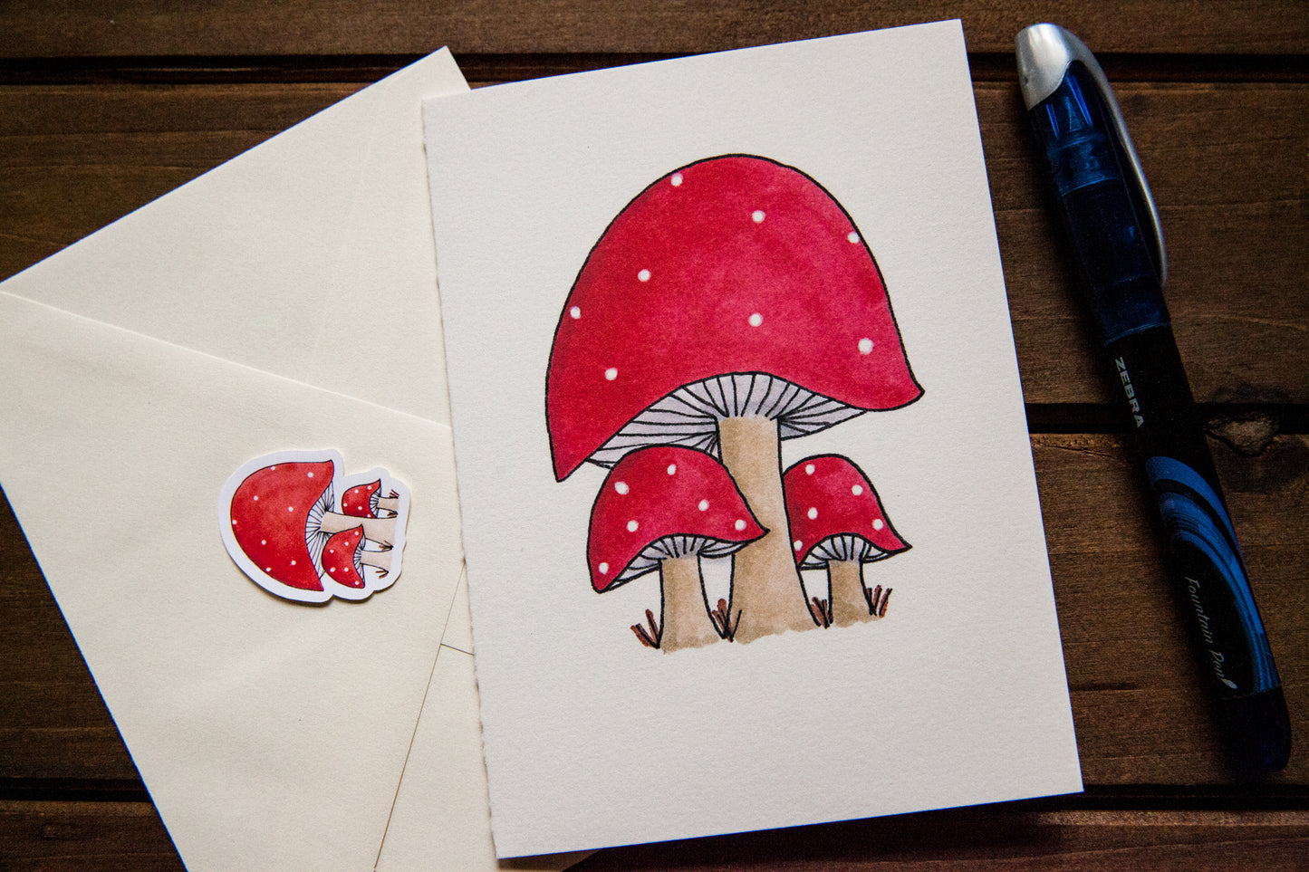 Mushroom Trio Card