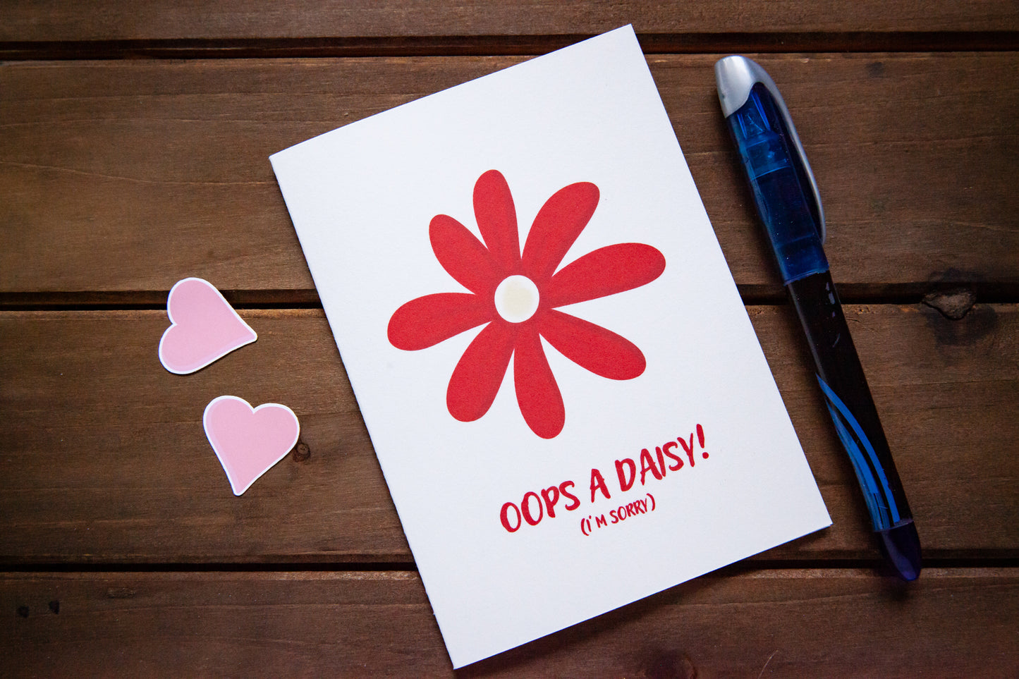 Oops A Daisy Apology Card