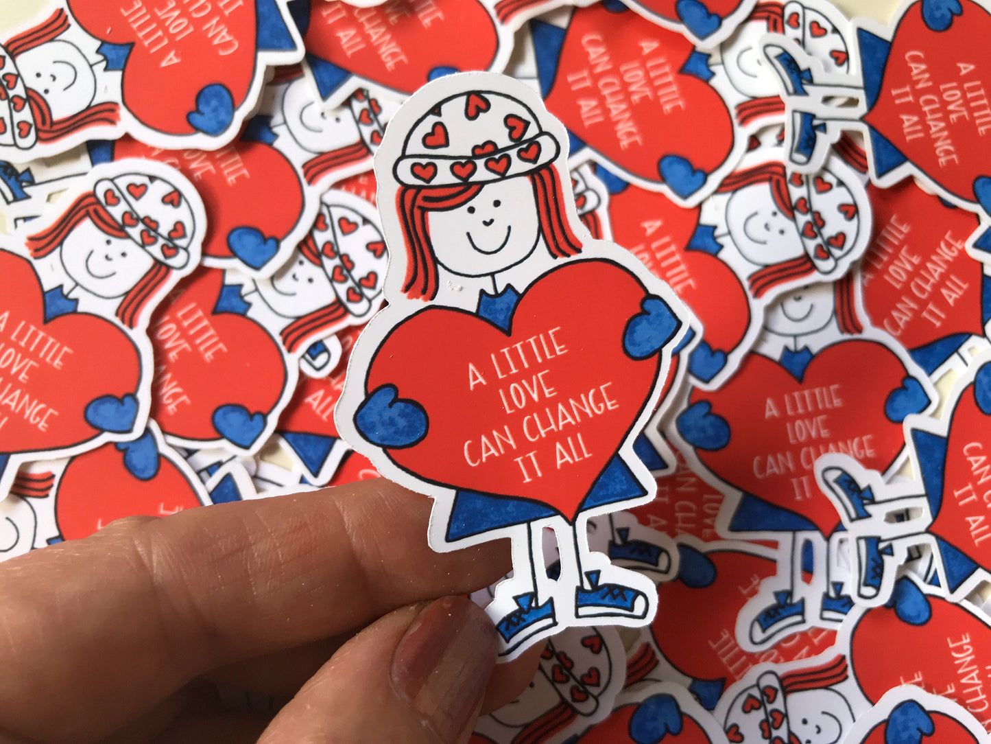 "A Little Love" Die Cut Sticker