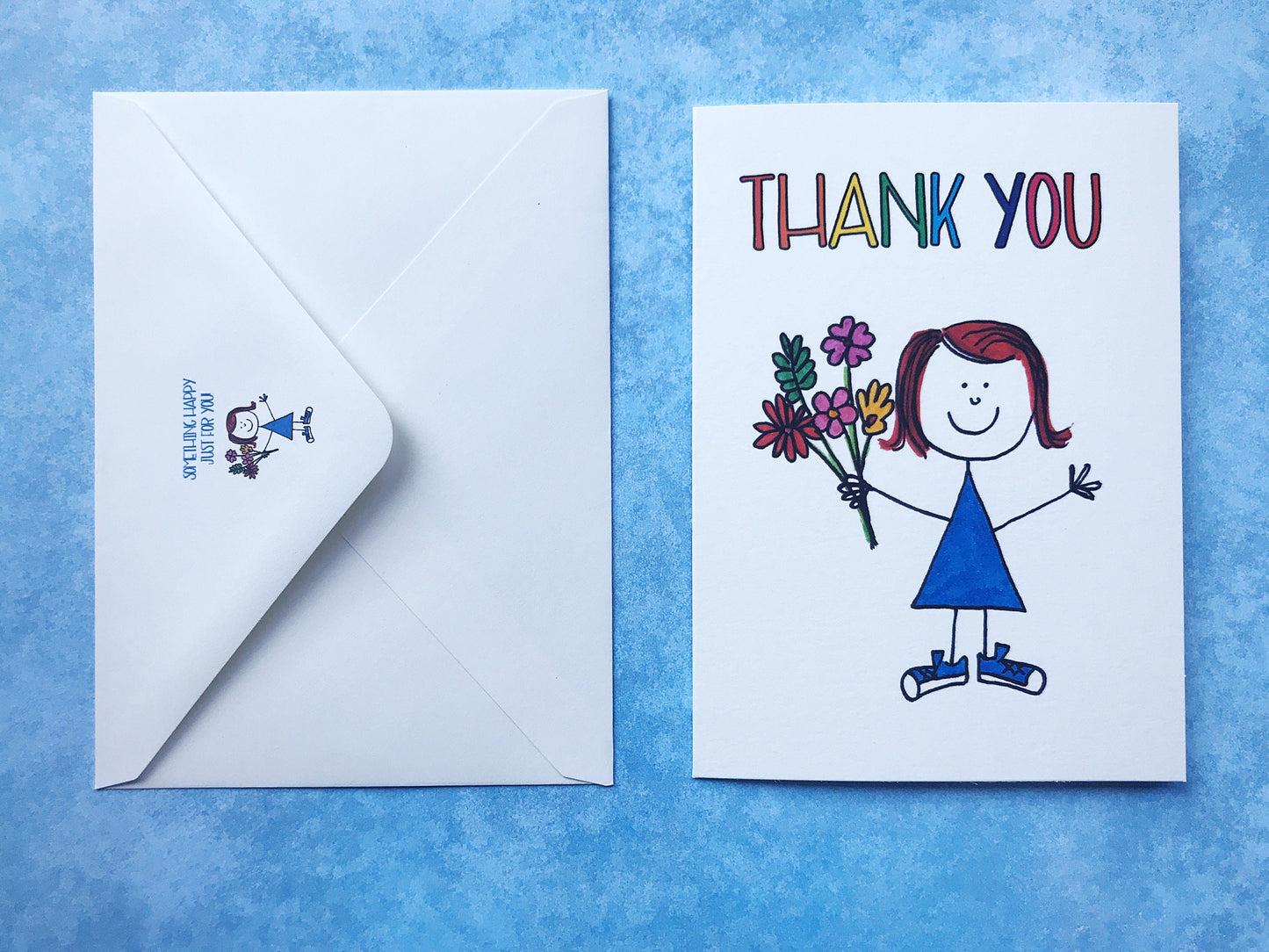 Miss Doodle Thank You Card