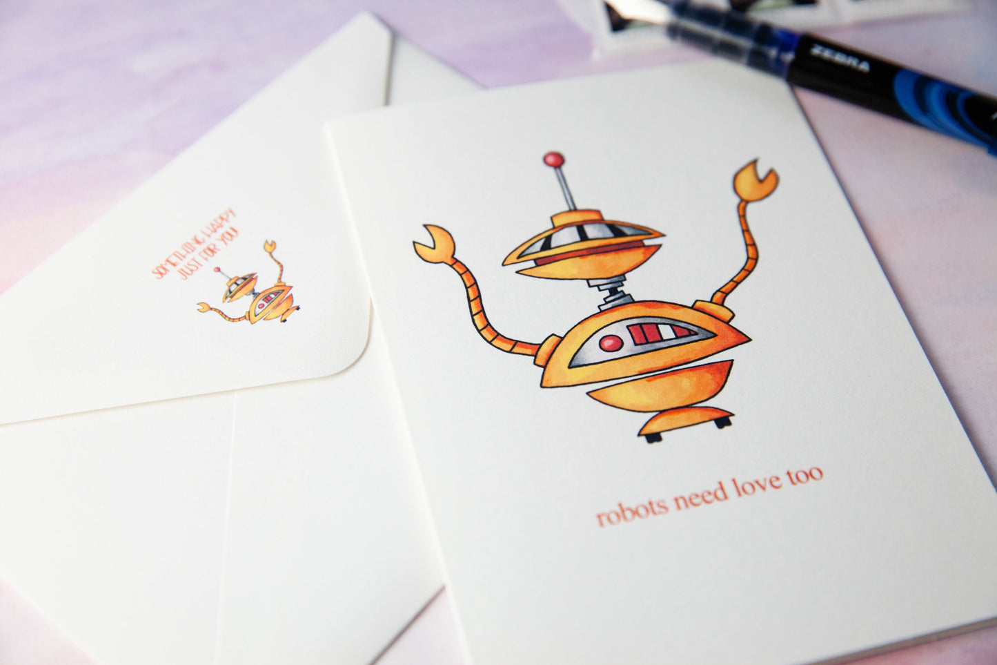 Robots Need Love Too Card