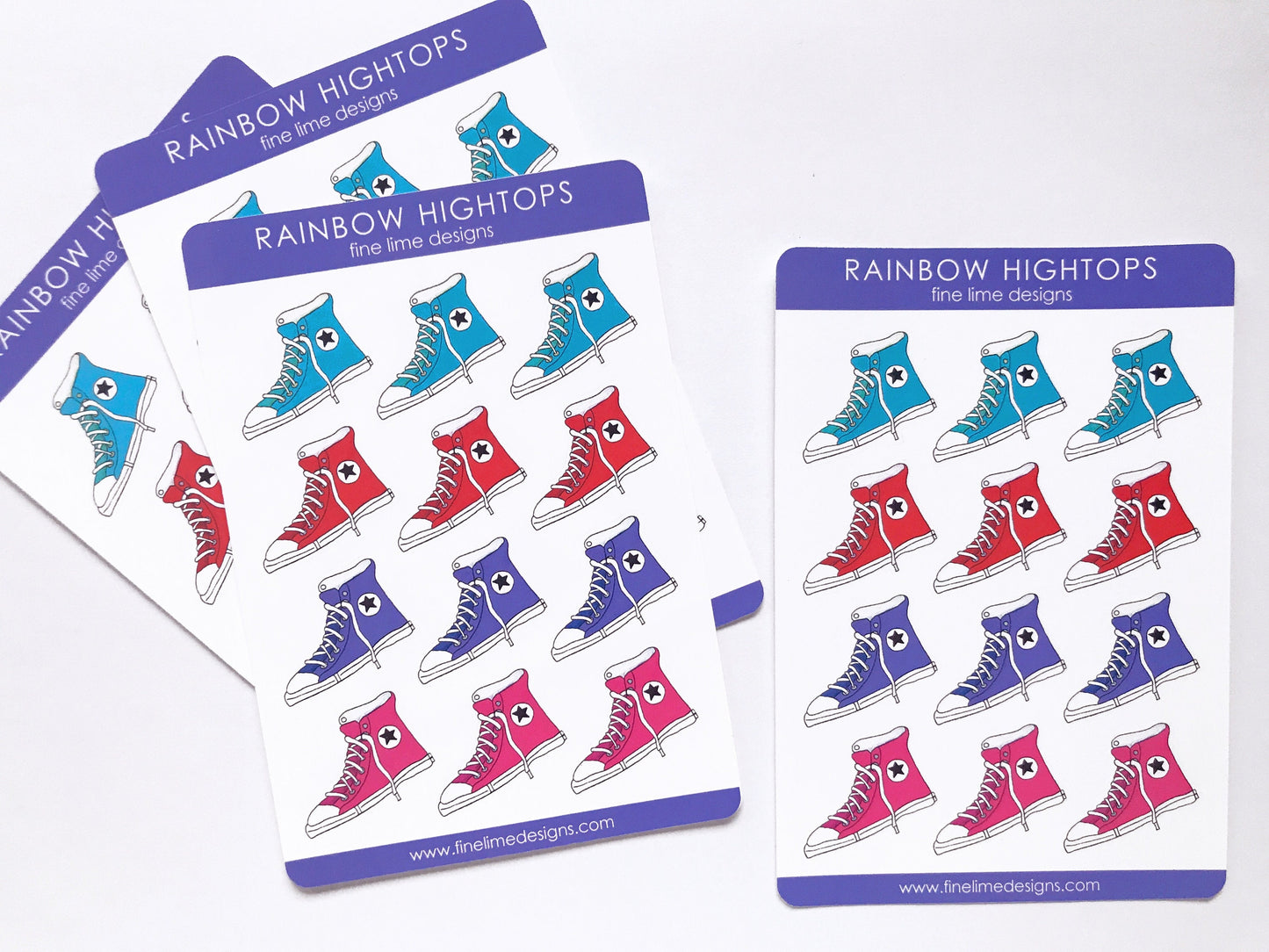 High Top Sneakers Sticker Sheet