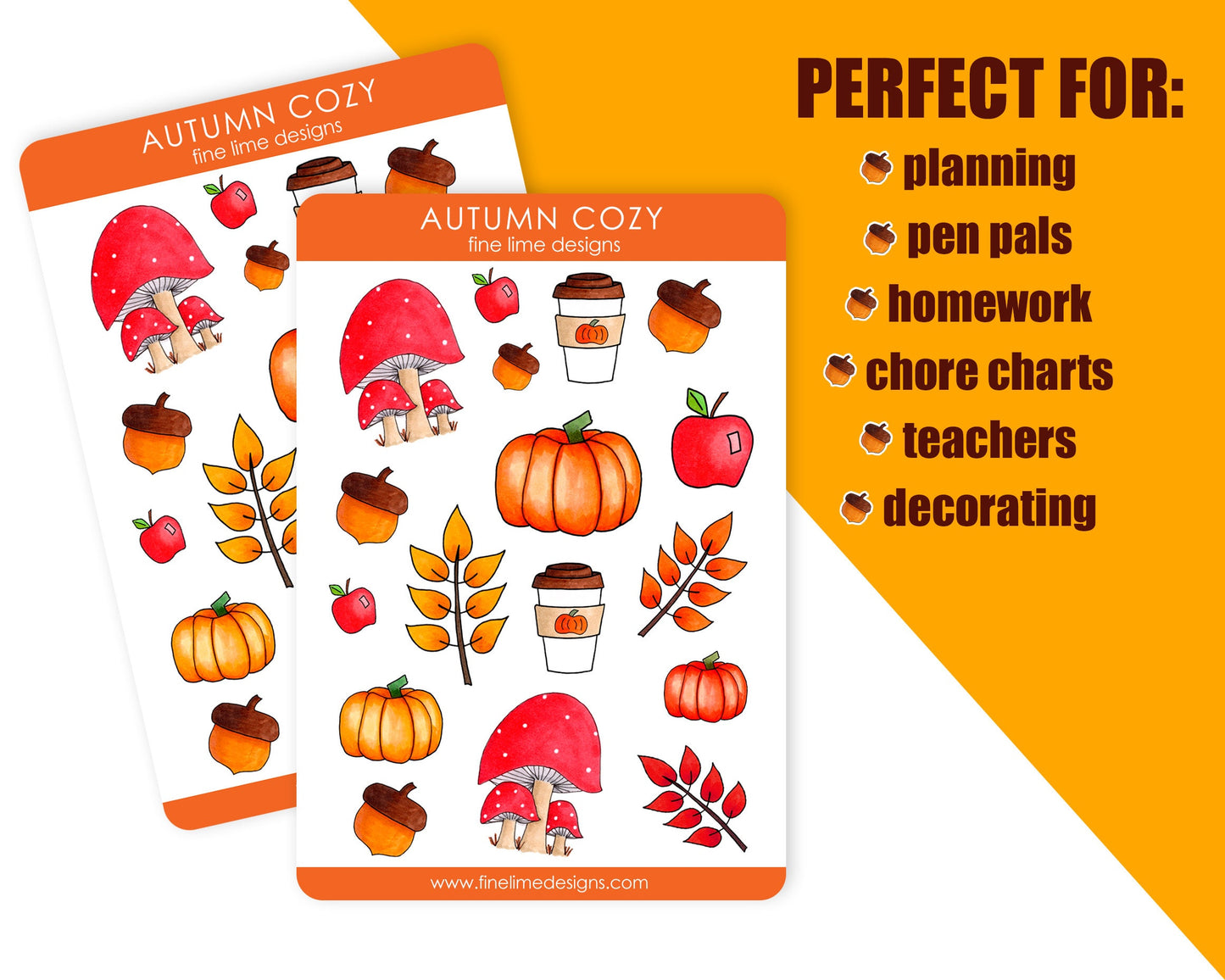 Cozy Autumn Sticker Sheet