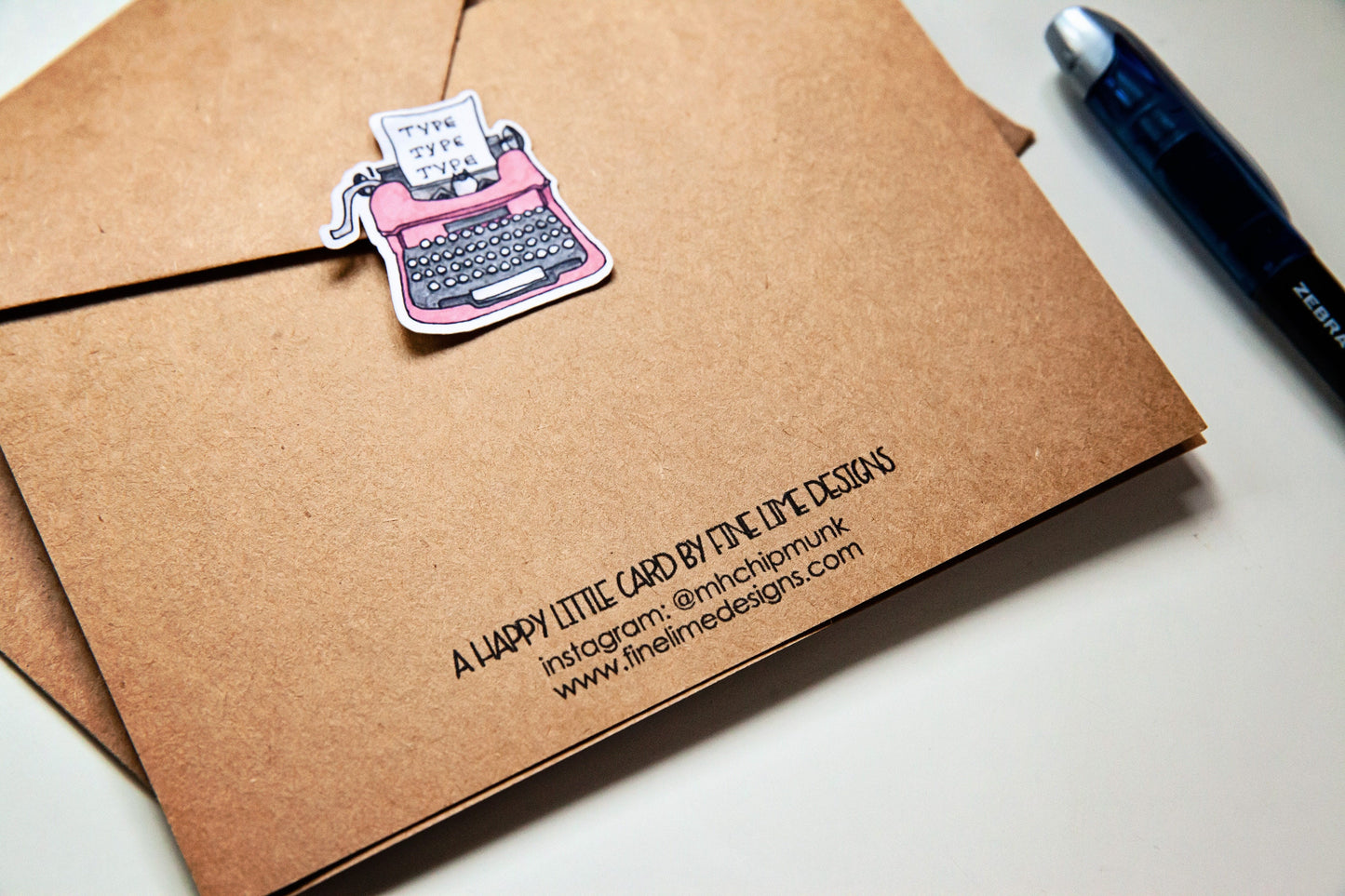 Typewriter Thank You Card 3 Pack