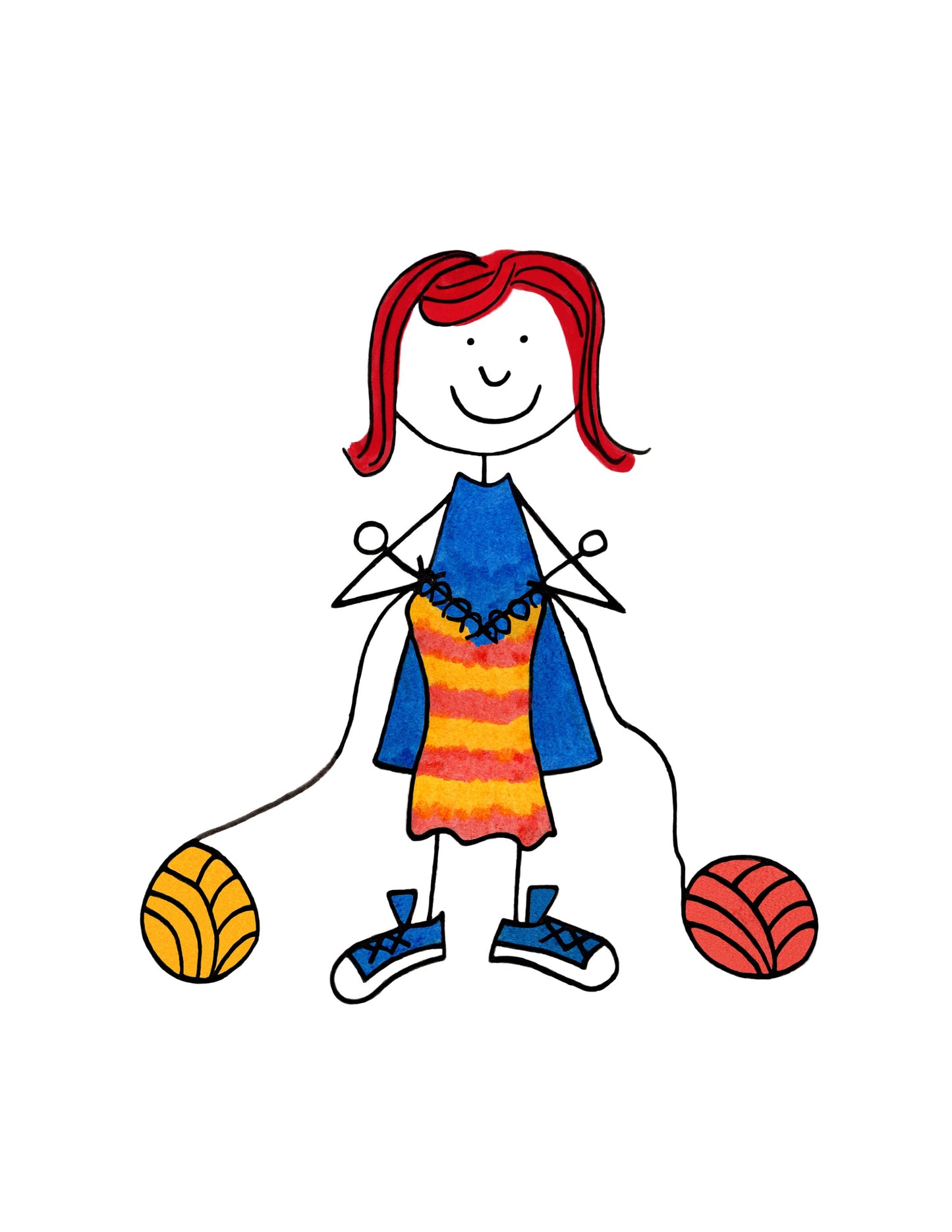 Knitters Gonna Knit Art Print