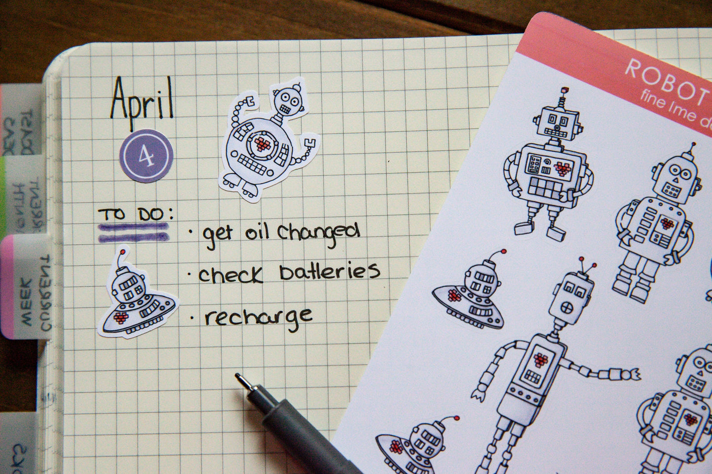 Robot Love Sticker Sheet