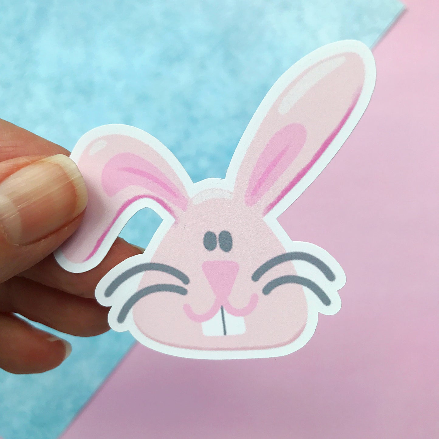 Hoppy Bunny Die Cut Sticker