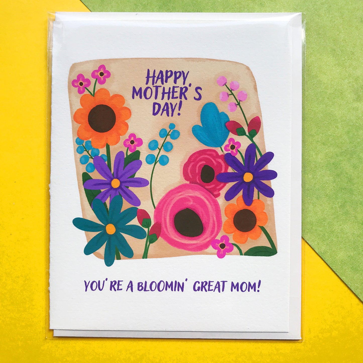 Mother's Day Card Blooming Flowers