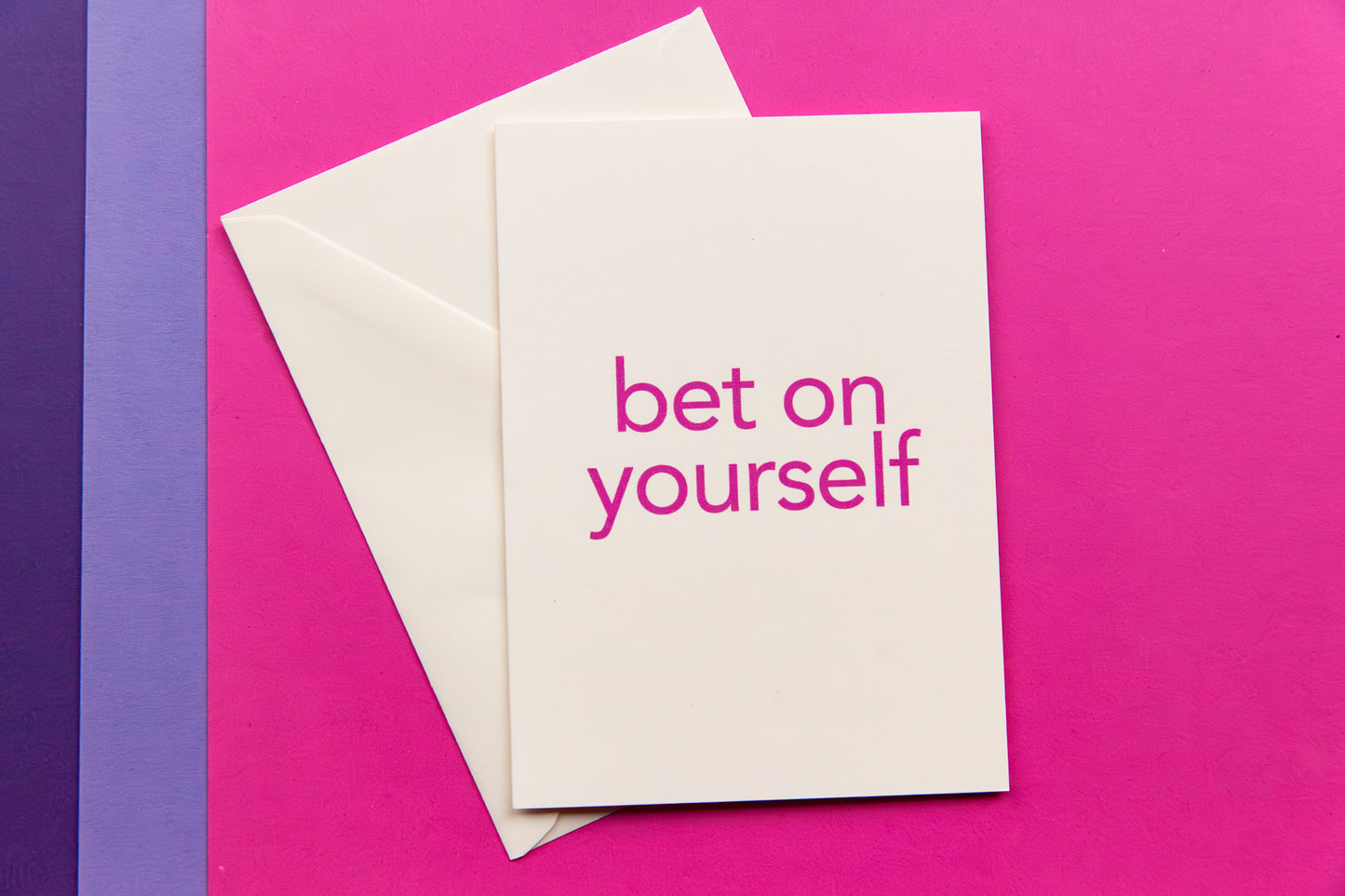 Bet On Yourself Affirmation Card
