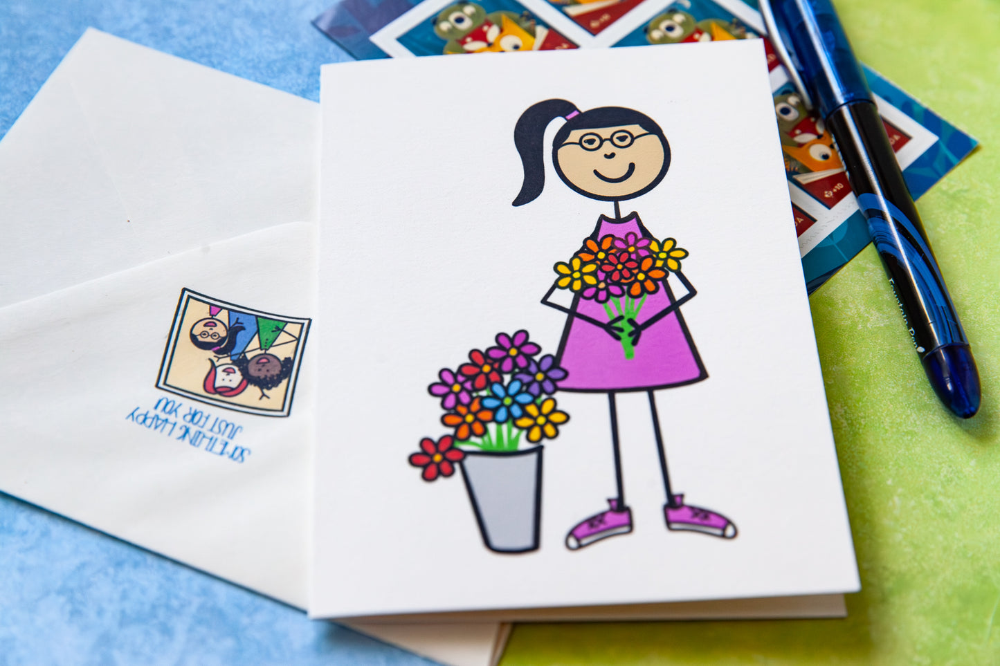 Flowers For You Card - Miss Amelia