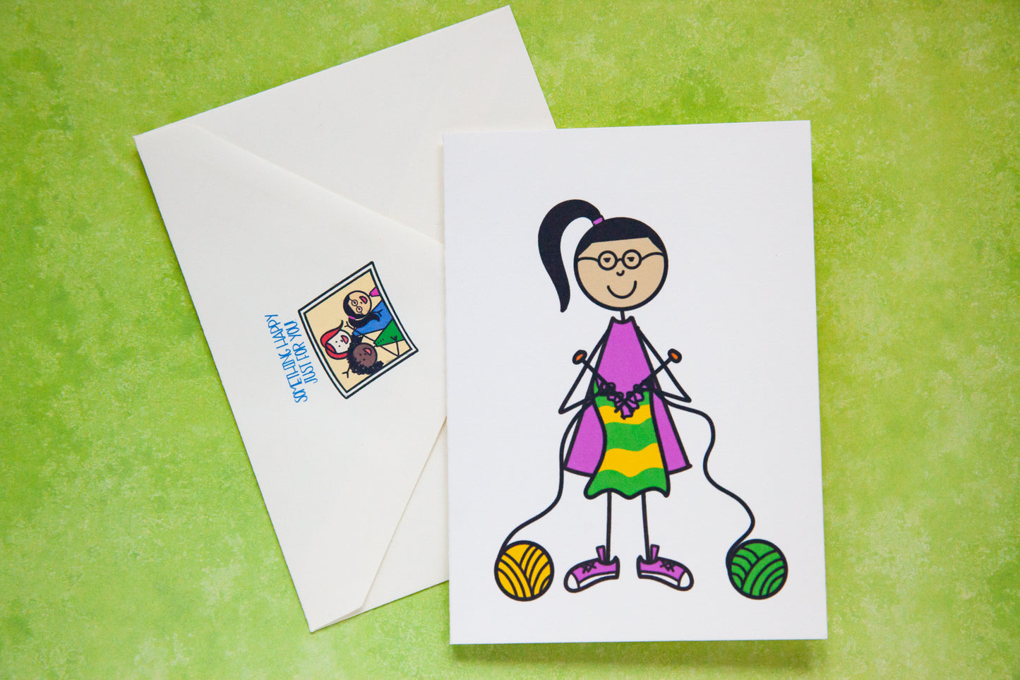 Knitters Gonna Knit Card - Miss Amelia