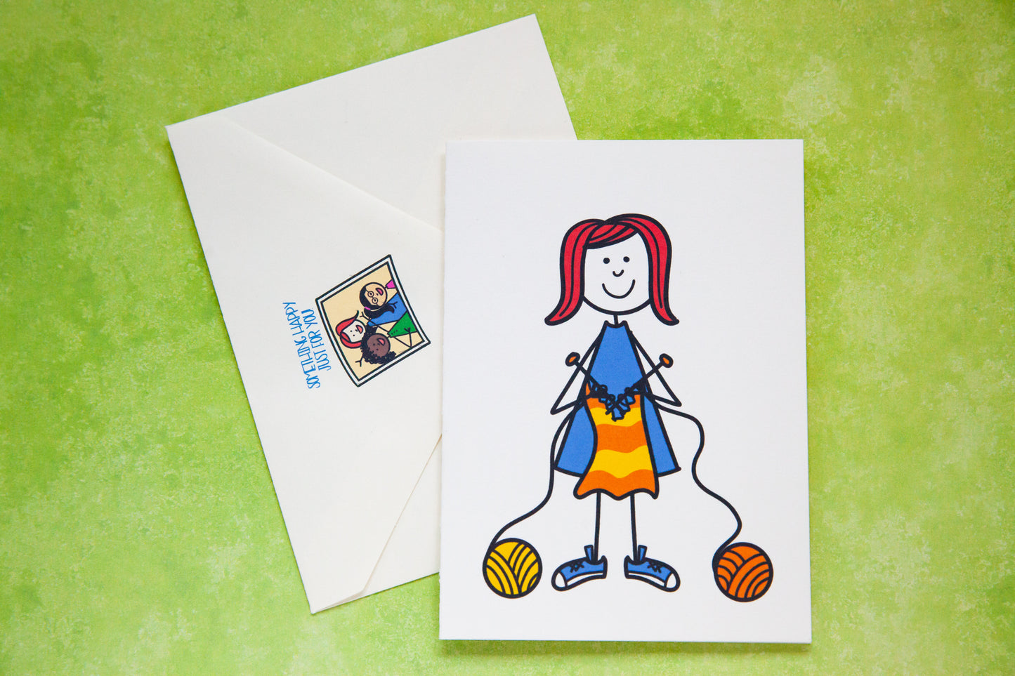 Knitters Gonna Knit Card - Miss Doodle