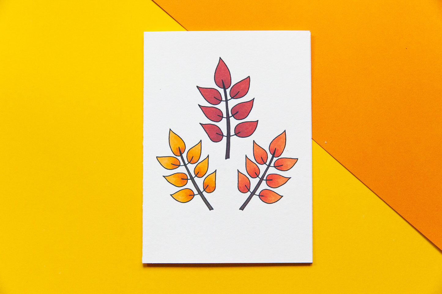 Blank Fall Notecard Set - 3 Cards