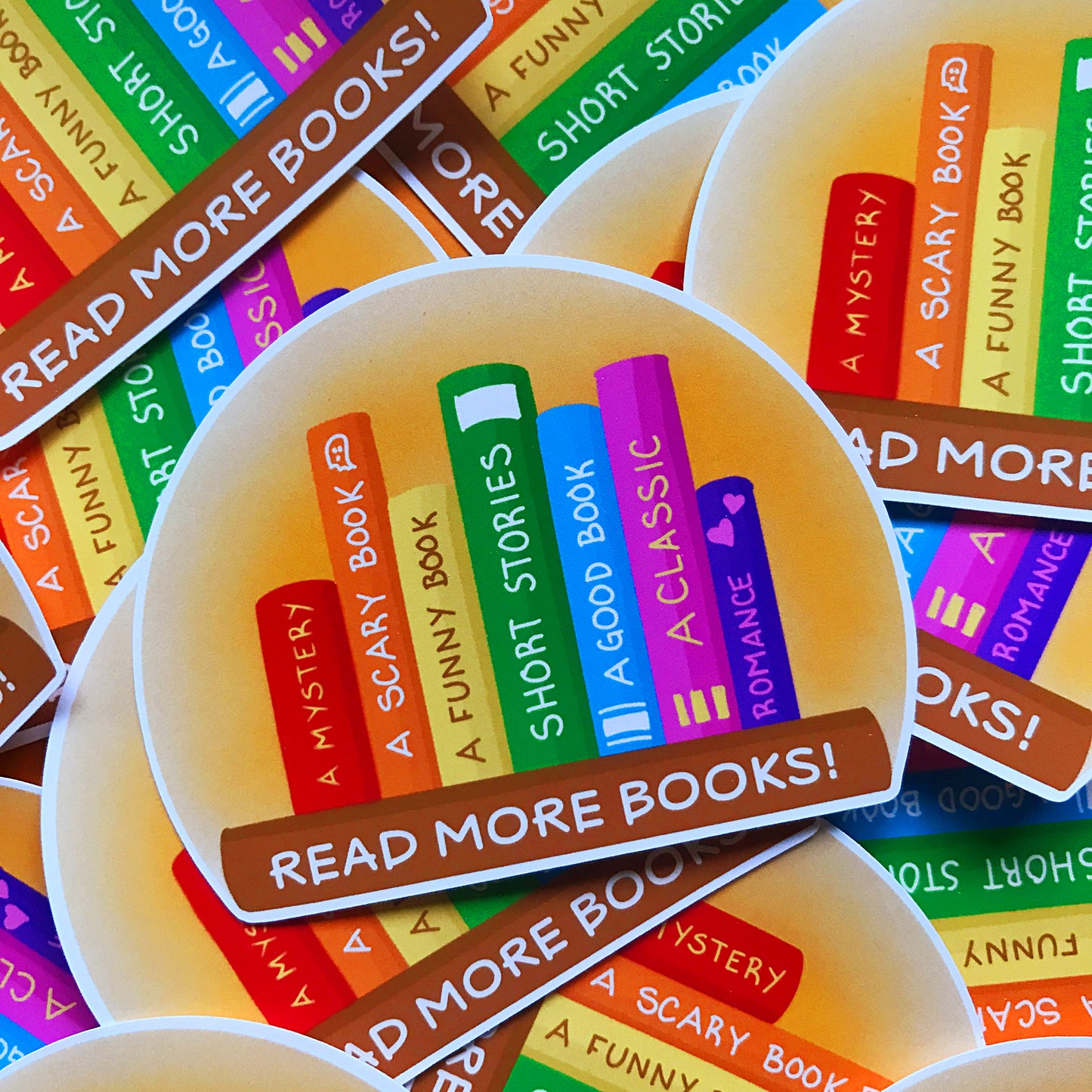 Read More Books Die Cut Sticker