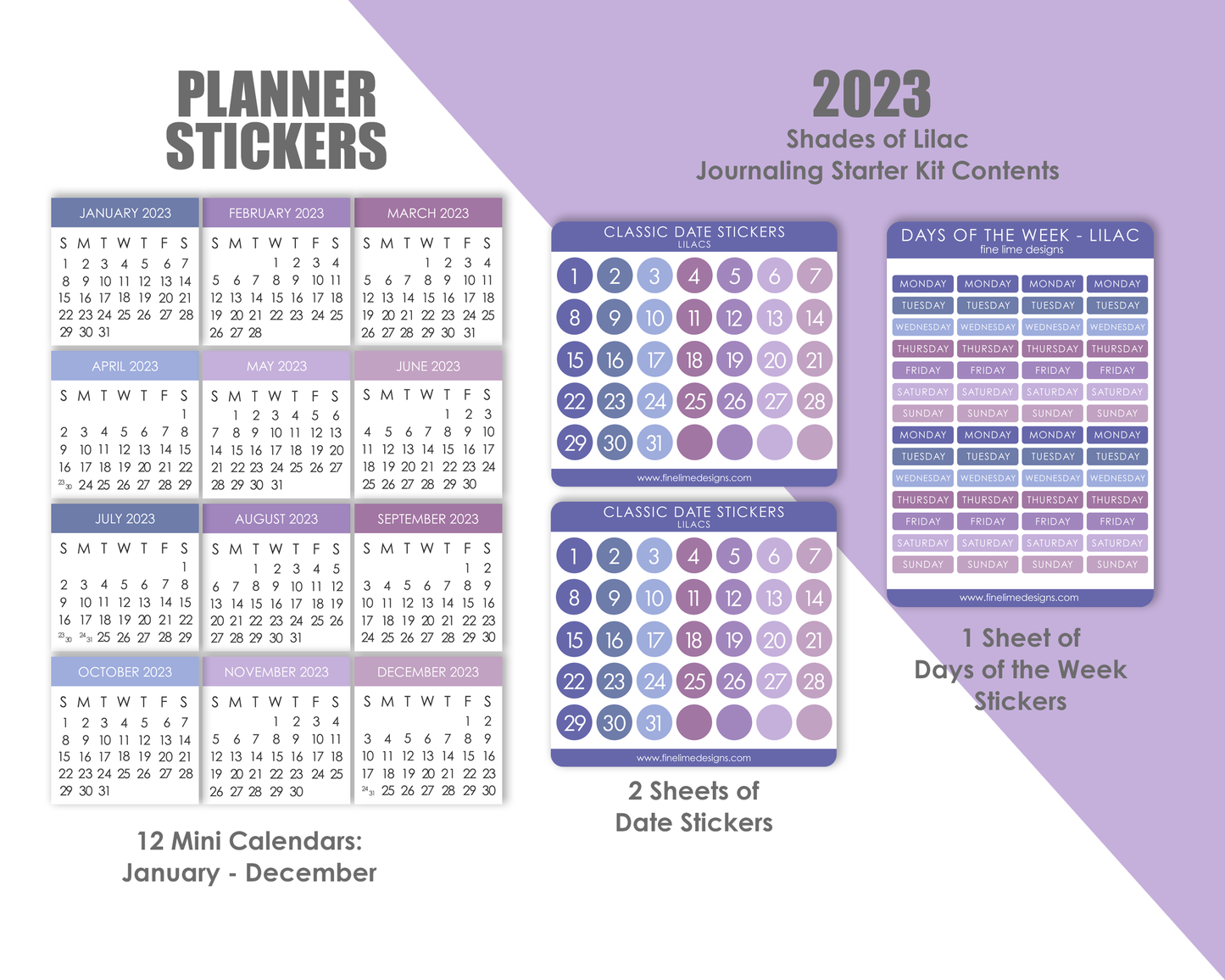 2023 Planner Starter Kit - Pastels