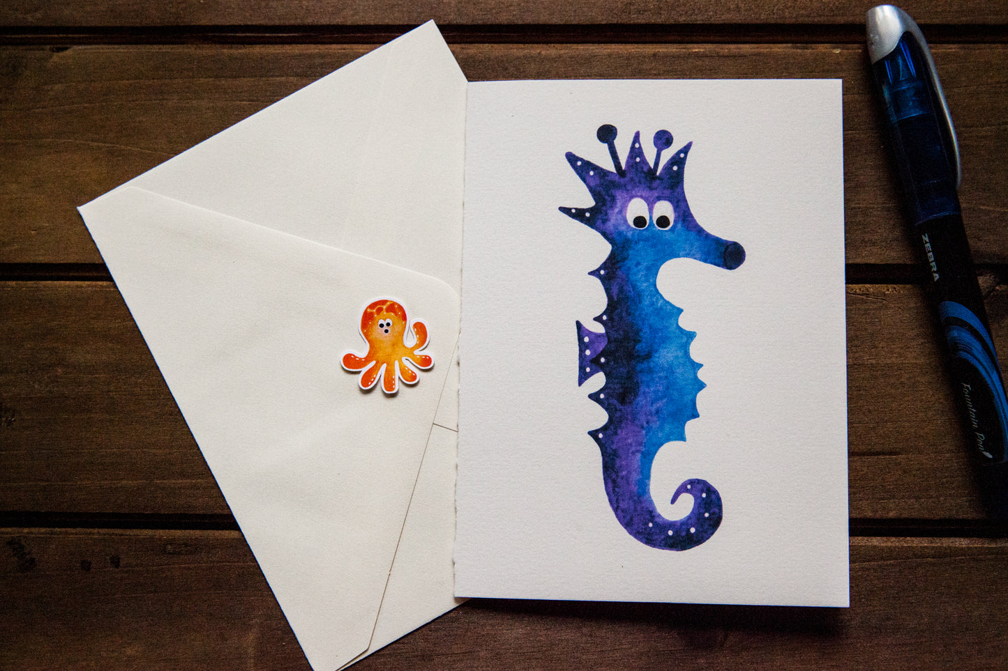 Seahorse Greeting Card
