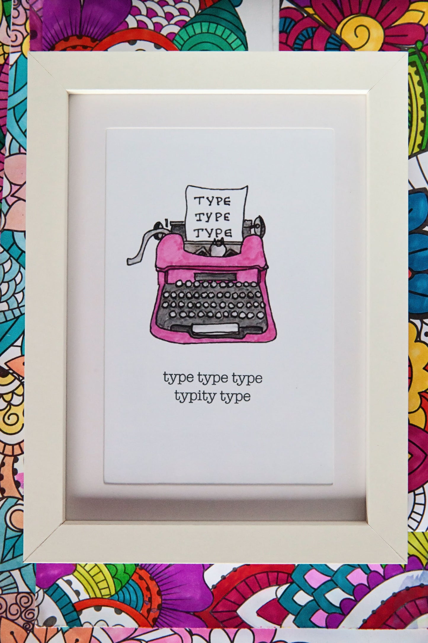 Type Type Typity Type  Typewriter Art Print