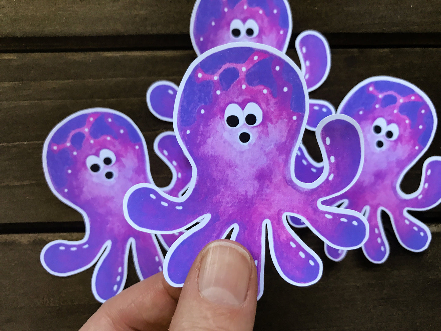 Octopus Die Cut Sticker