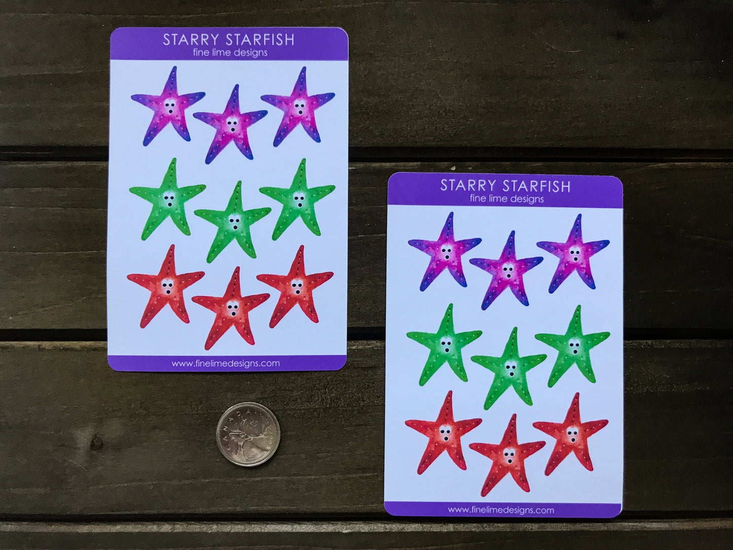 Starry Starfish Sticker Sheet