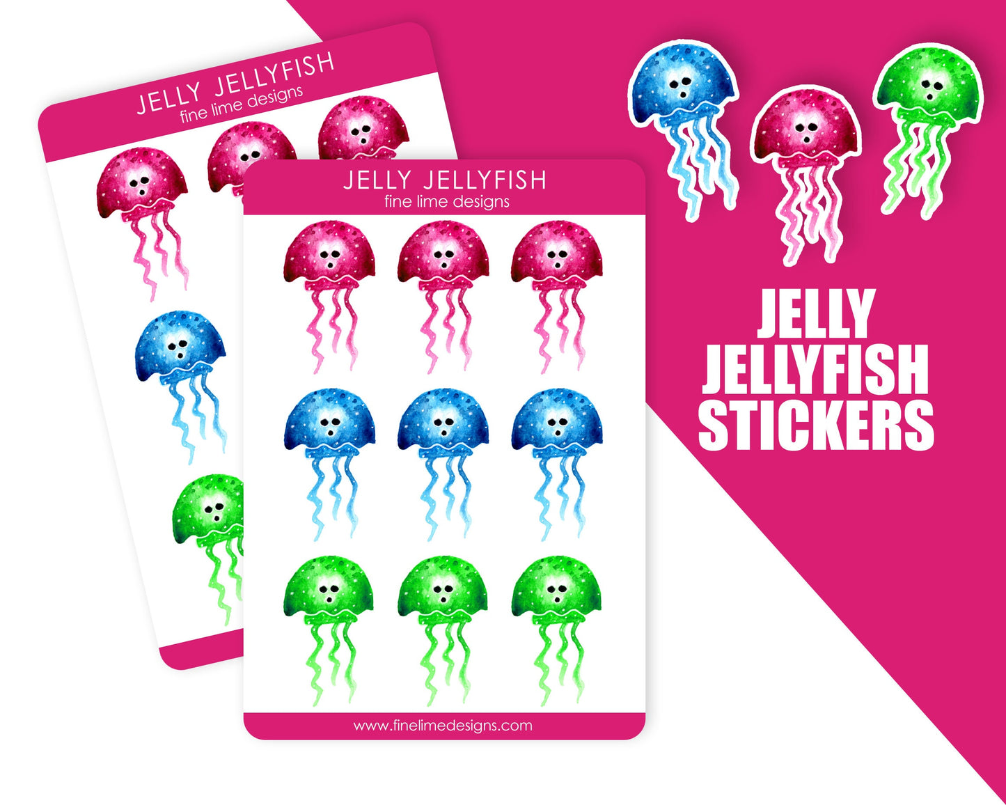 Jelly Jellyfish sticker sheet
