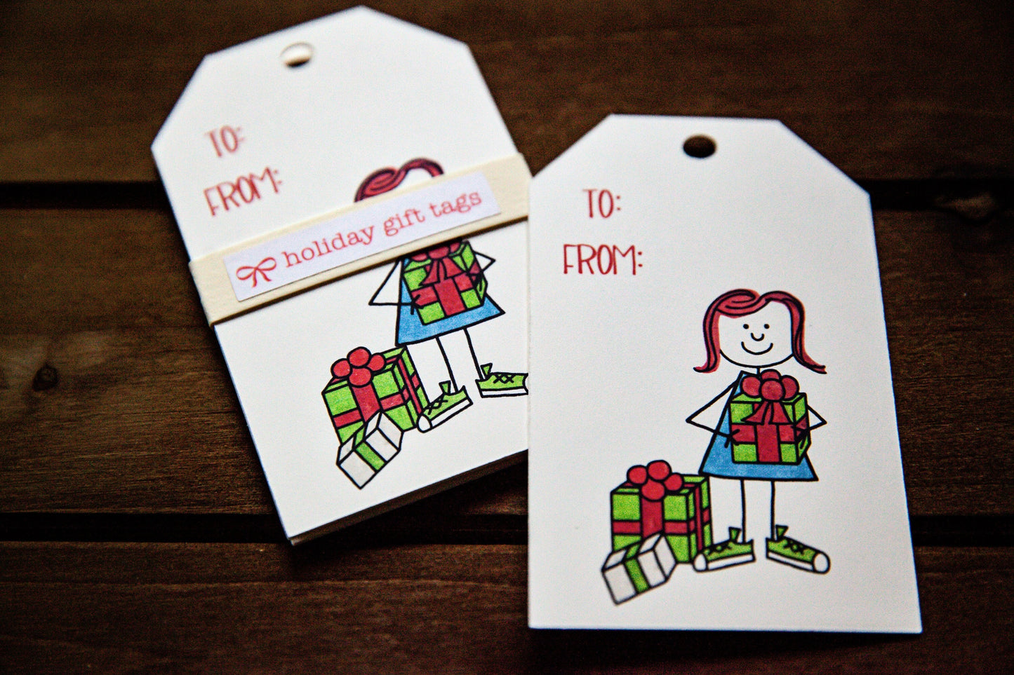 All the Presents - Holiday Gift Tage Set of 5