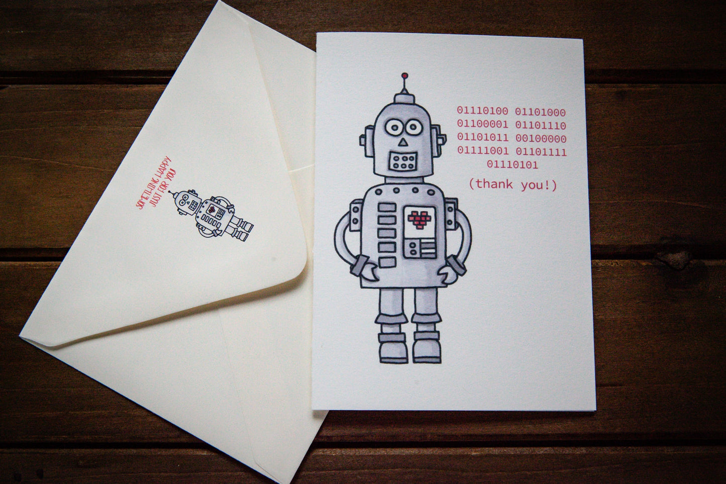 Robot Thank You Card